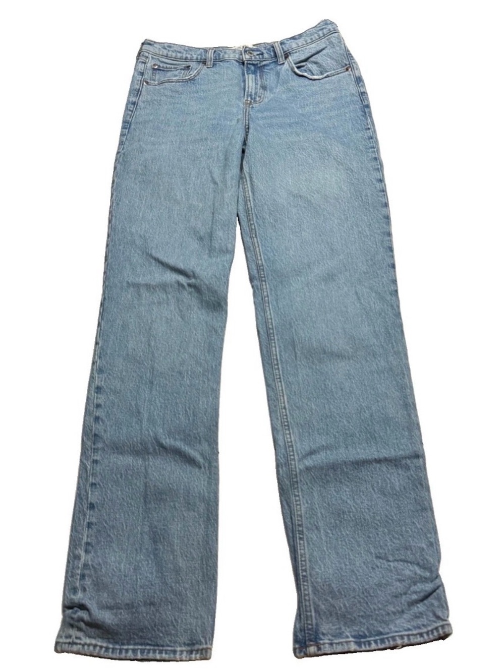 Abercrombie Fitch The Straight Mid Rise Jeans Stretch Size: 30 (10XL) Extra Long